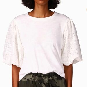 NWT SANCTUARY Cloud Control Eyelet Short Sleeve Slub T-Shirt Size XLarge